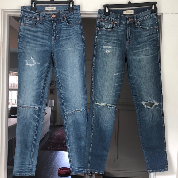 Madewell Denim - Two Madewell high rise skinny jeans size 26